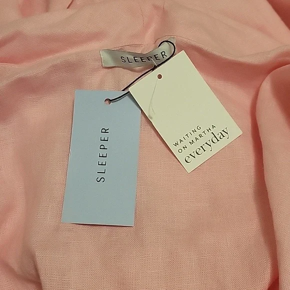 Sleeper Linen Pink Robe NWT - Picture 5 of 6